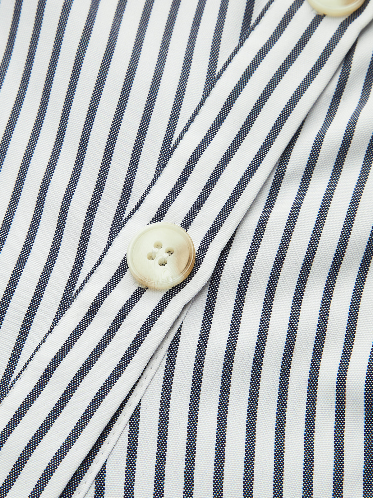 Striped Asymmetrical Placket Button Shirt
