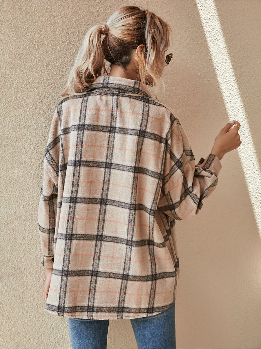 Fashionable Plaid Print Shirt Fashionable Plaid Print Shirt