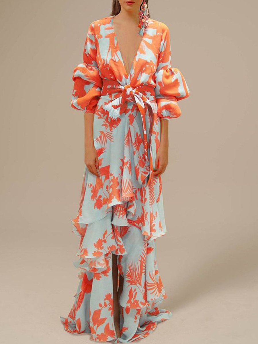 Printed Chiffon Dress Printed Chiffon Dress